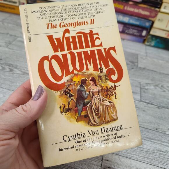 White Columns by Cynthia Van Hazinga 1980 Vtg Historical Romance Paperback Dell - Picture 1 of 11